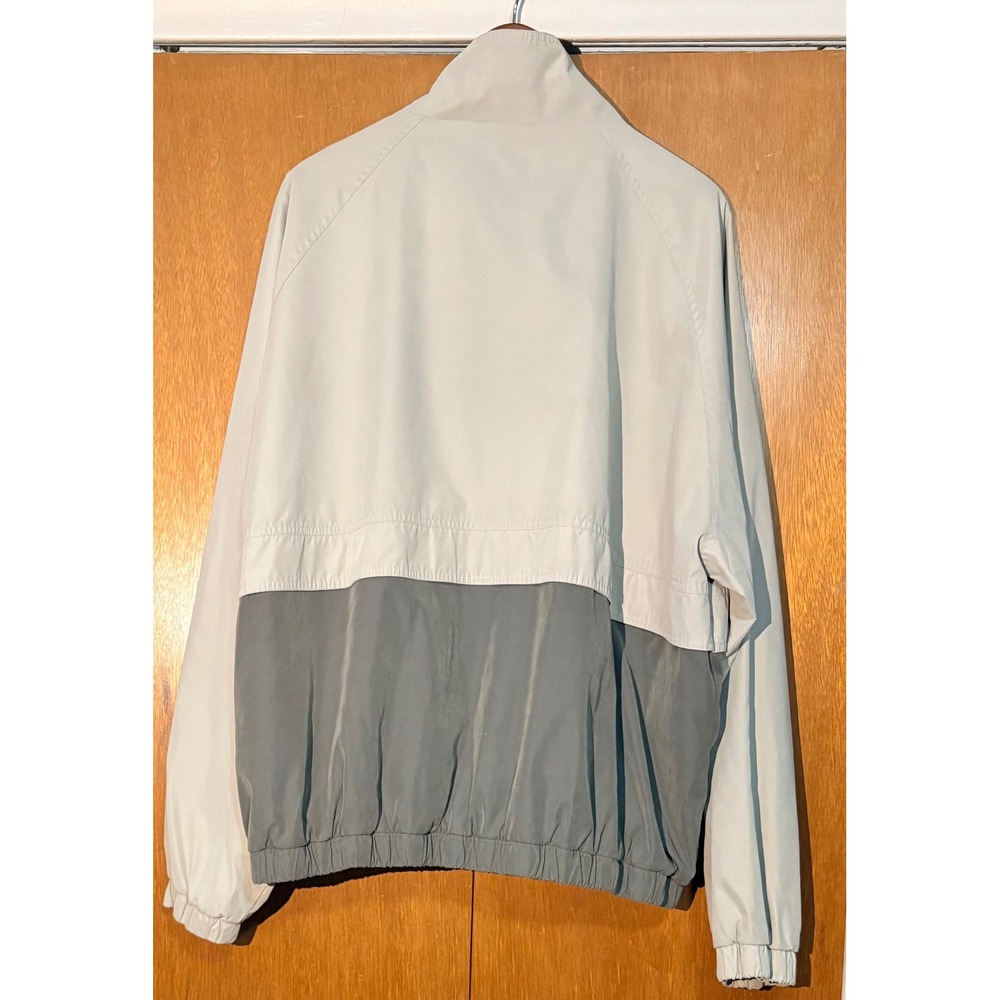 VTG Members Only‎ Casualwear Mens 2X Zip Up Bomber Jacket Beige Olive Green - Picture 4 of 13